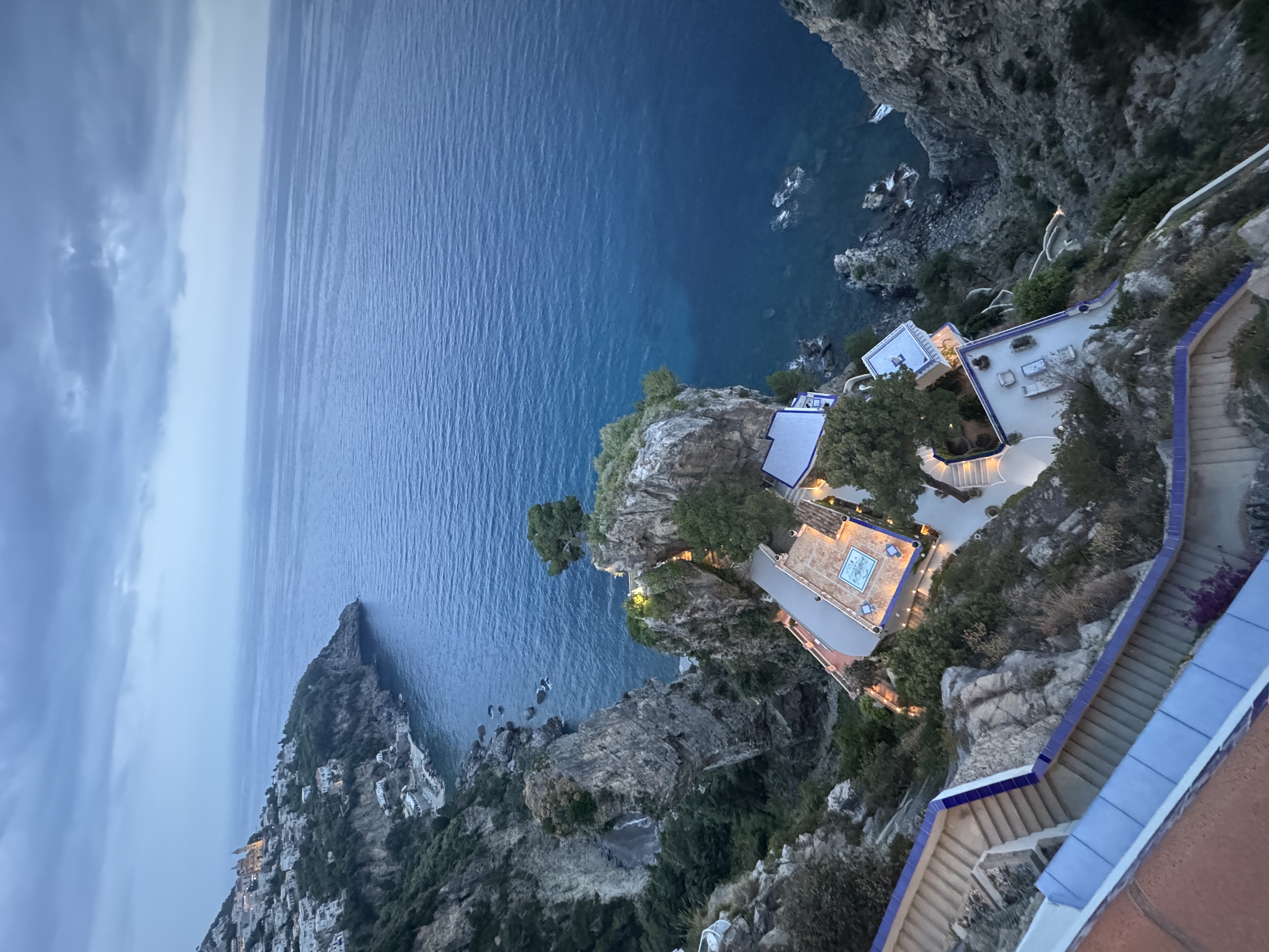 Grand Hotel Tritone at dusk, Praiano, Amalfi Coast